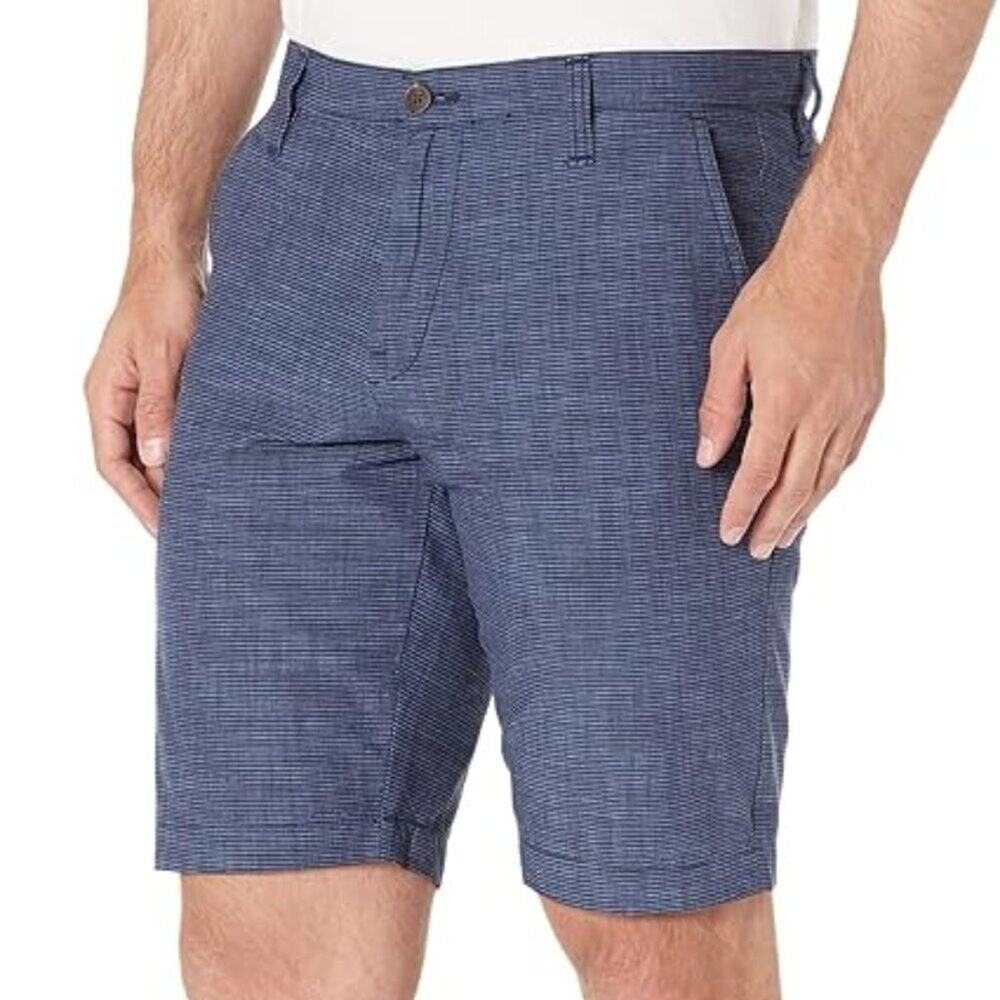 U.S. Polo Assn. Heathered Hartford Chambray Shorts Light Blue Beach Size 34